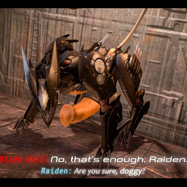 blade wolf (konami, metal gear) created by zelyonka