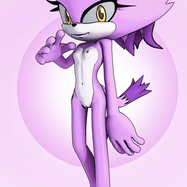 blaze the cat (sega, sonic the hedgehog (series)) created by rarequinez