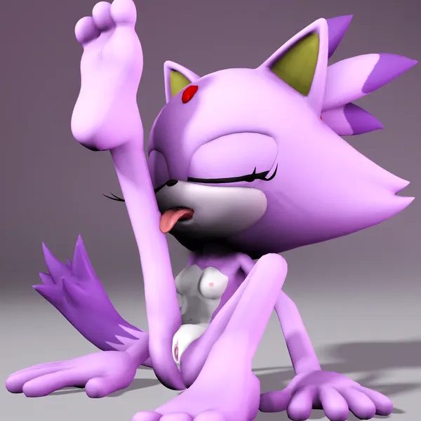 blaze the cat (sega, sonic the hedgehog (series)) created by rarequinez