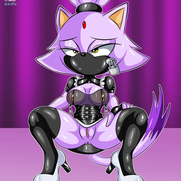 blaze the cat (sega, sonic the hedgehog (series)) created by sirjzau