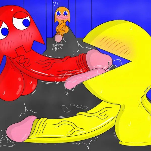 blinky (pac-man), clyde (pac-man), pac-man (bandai namco, pac-man (series)) created by r0b0t