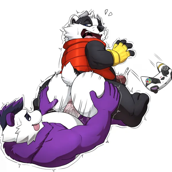 bradley (bradley the badger), panfluff (panfluff) (bradley the badger (game)) created by seyrmo
