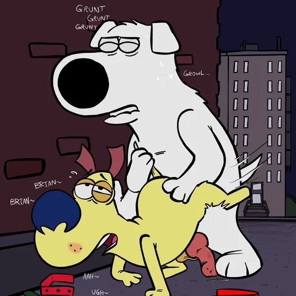 brian griffin, corneil (corneil and bernie, family guy) created by srirachamander