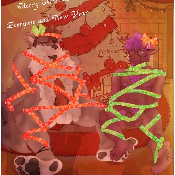 brunis (brunisdraws), redrich (brunisdraws) (christmas) created by brunisdraws