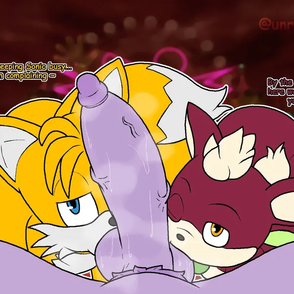 bug (royal cicada), chip (sonic), miles prower (sega, sonic the hedgehog (series)) created by royal cicada
