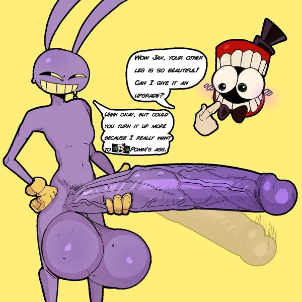 caine (tadc), jax (tadc) (glitch productions, the amazing digital circus) created by anothercat