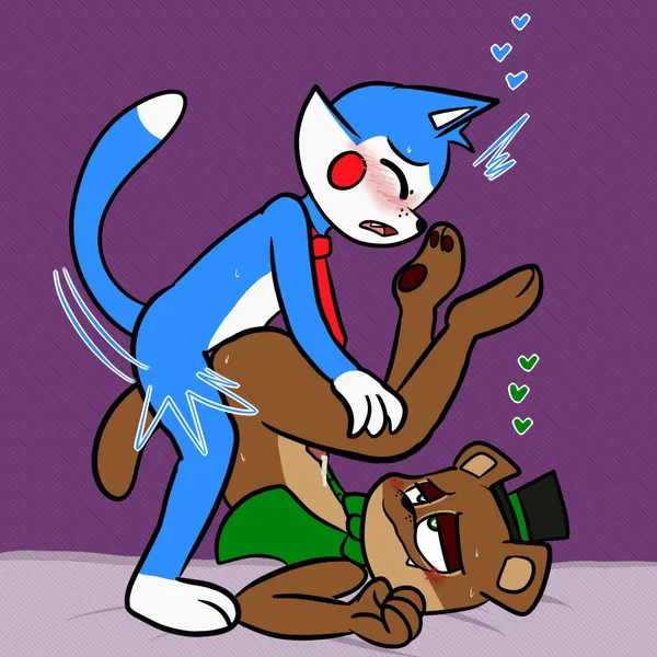candy (fnac), popgoes the weasel (fazbear fanverse, five nights at candy's) created by zurzure
