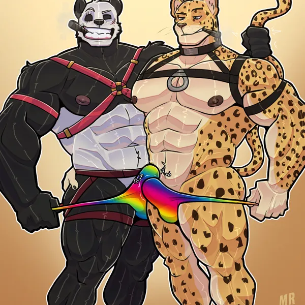 charr (maririn), gouhin (beastars) (beastars, lgbt pride month) created by yayi mr (artist)