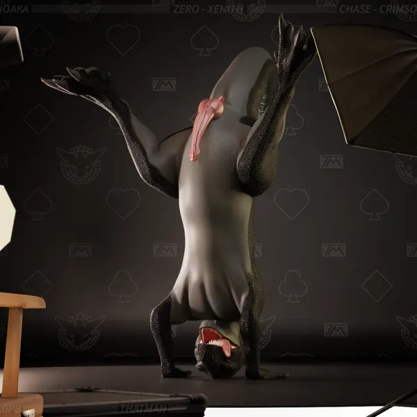 chase (crimsoncreaturecreations), zero (thatman 23) (thatman studio) created by thatman