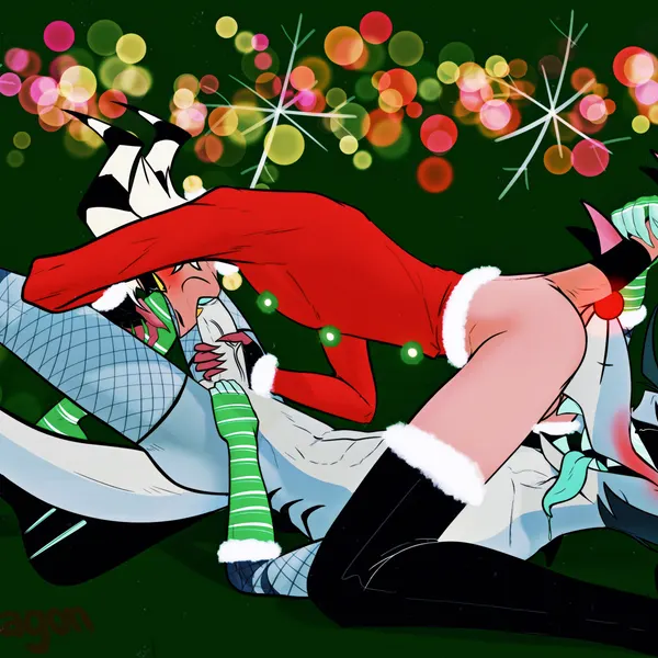 chazwick thurman, rudolph the red-nosed reindeer, striker (helluva boss) (christmas, hellaverse) created by suicidedragon