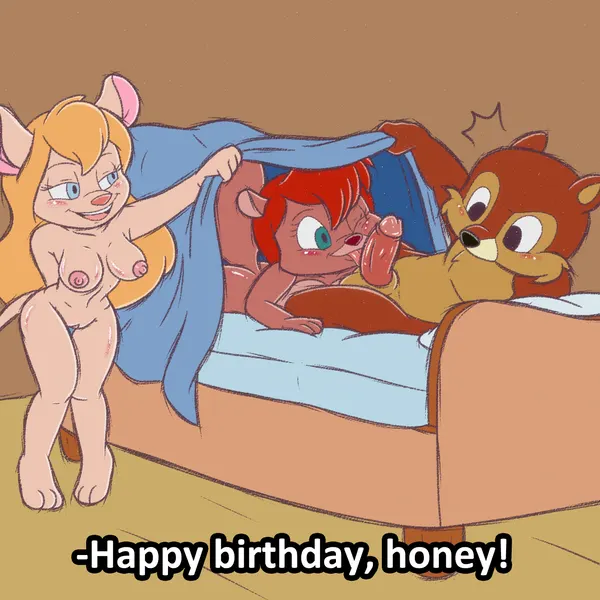 chip (disney), gadget hackwrench, tammy squirrel (chip 'n dale rescue rangers, disney) created by ladycherrybomba
