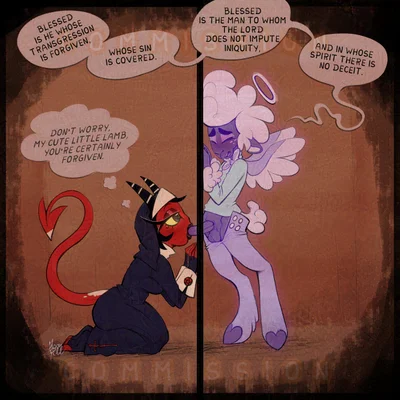 collin (helluva boss), millie (helluva boss) (hellaverse, helluva boss) created by moonpill