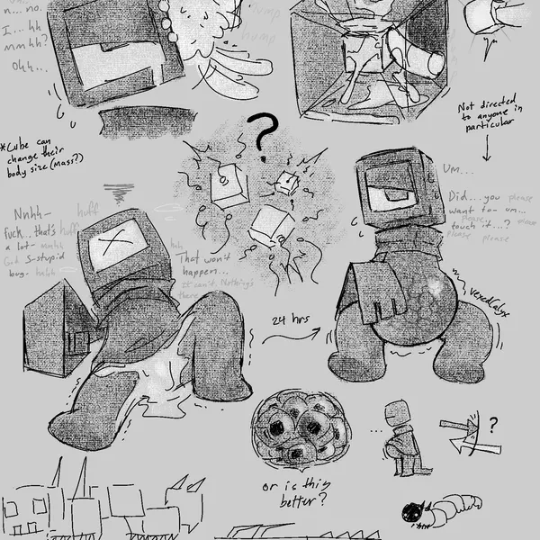 cube (vexedcalyx), pinkmoth (pinkmoth) created by vexedcalyx