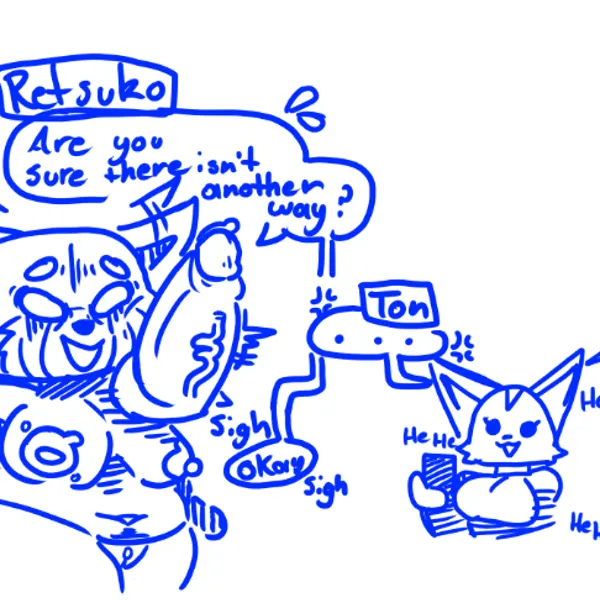 director ton, fenneko, retsuko (aggretsuko, sanrio) created by divinitydivision