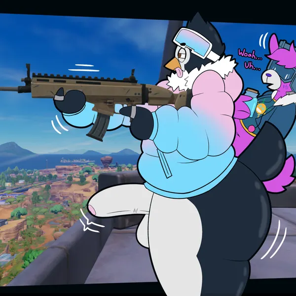 dj bop, pingwin (fortnite) (epic games, fortnite) created by grape ad