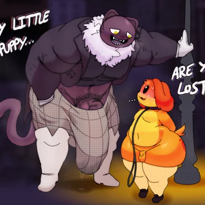 dogday (poppy playtime), pocketcat (fear & hunger) (fear and hunger, fear and hunger: termina) created by axoarts