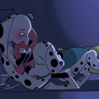 dolly (101 dalmatians), dylan (101 dalmatians) (101 dalmatian street, 101 dalmatians) created by seisai1751