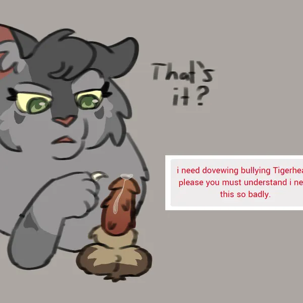 dovewing (warriors), tigerstar (a vision of shadows) (warriors (book series)) created by jinglecide
