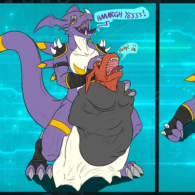 dragoneer (character) (bandai namco, digimon) created by samagthrav2