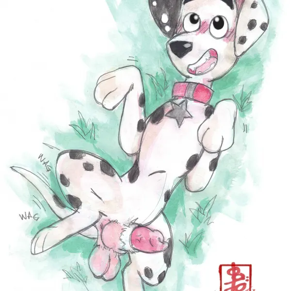 dylan (101 dalmatians) (101 dalmatian street, 101 dalmatians) created by fennec (artist)
