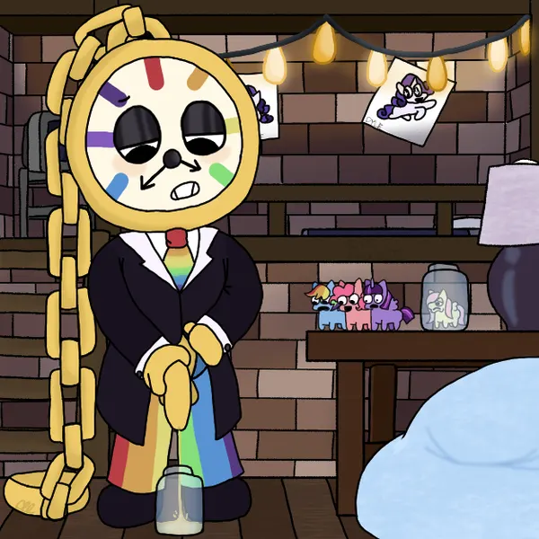 dyle (dandy's world) (blushcrunch studio, dandy's world) created by cloclochloe