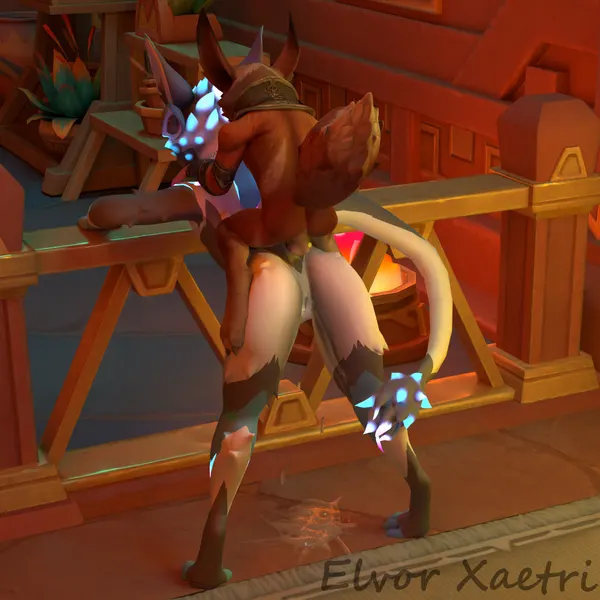 elvor deuzear (blizzard entertainment, warcraft) created by elvor xaetri (artist)