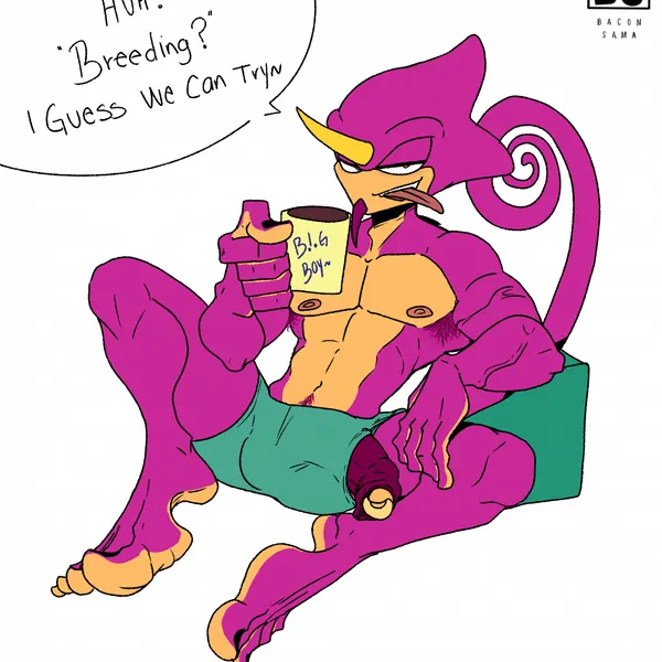 espio the chameleon (sega, sonic the hedgehog (series)) created by bacon sama