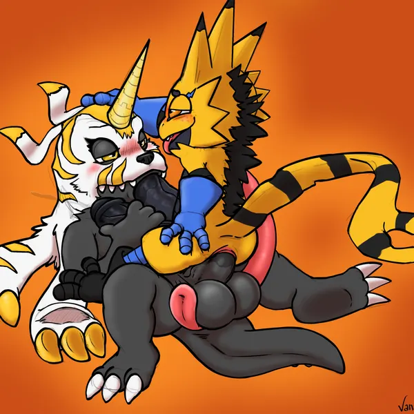 fan character (bandai namco, digimon) created by vanzard