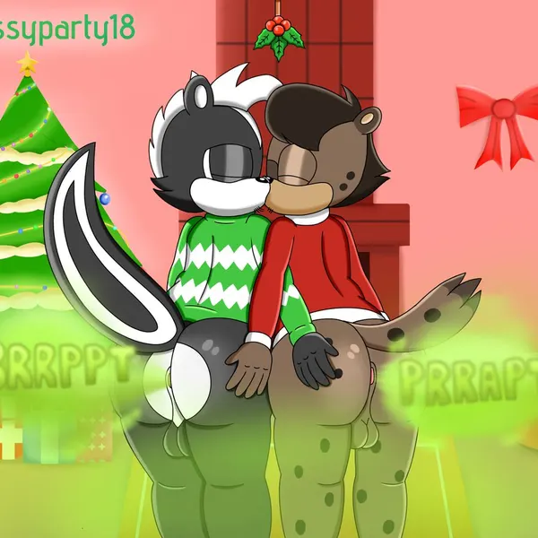 fan character, howard (supersonicparty18), simon (supersonicparty18) (christmas, sega) created by supersonicparty18