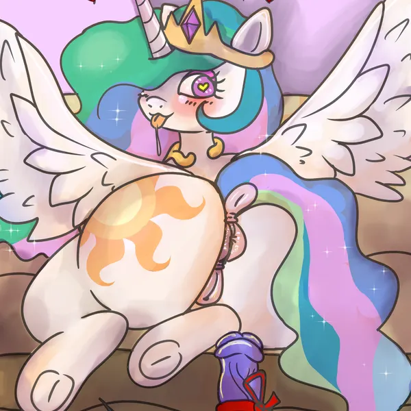fan character, princess celestia (mlp) (friendship is magic, hasbro) created by anykoe
