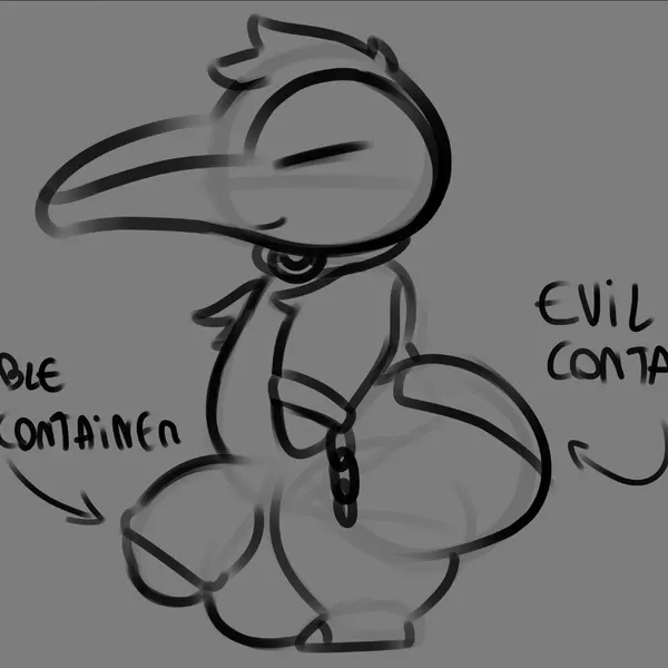 fan character, rick (henrique rick) (evil container, nintendo) created by henrique rick