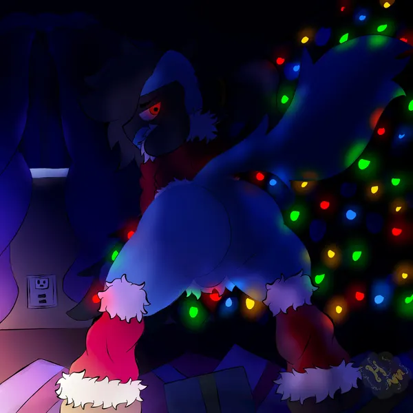 fan character, riolu (somesacredbird) (christmas, nintendo) created by hurricane weaver