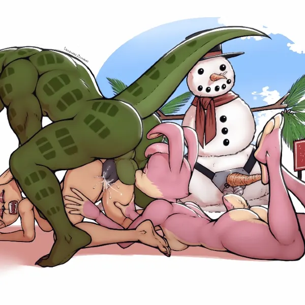 fara phoenix, lucy hare (christmas, nintendo) created by luraiokun