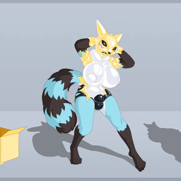 feyro (character) (bandai namco, digimon) created by gridbull