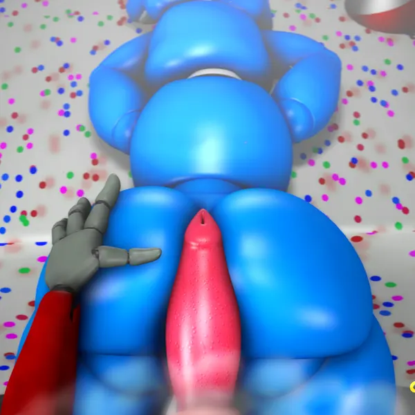 foxy (fnaf), toy bonnie (fnaf) (five nights at freddy's, five nights at freddy's 2) created by jaide the deviant