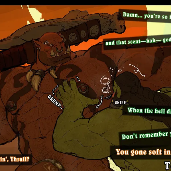 garrosh hellscream, thrall (warcraft) (blizzard entertainment, warcraft) created by marius tygo