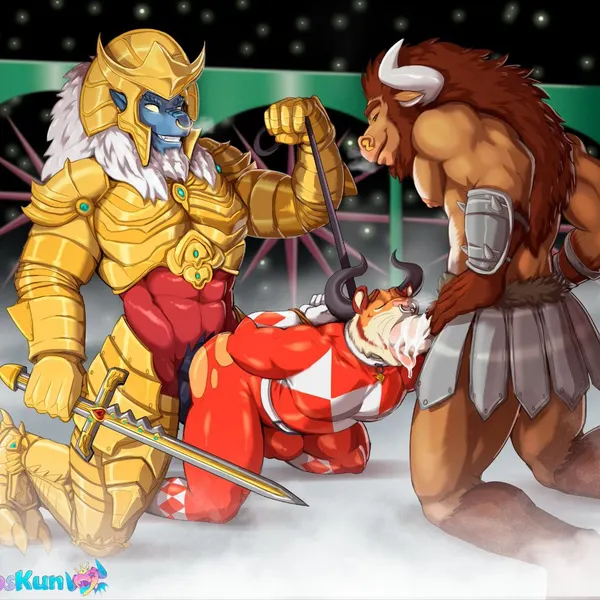 garuganto, goldar, tarke (european mythology, greek mythology) created by eroskun