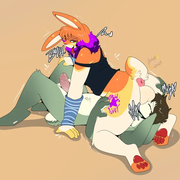 ghost (ghost bunnie), seventy-three, vlue (maynara) created by maynara