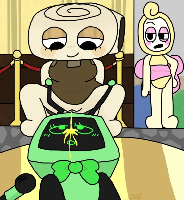 glisten (dandy's world), shelly (dandy's world), vee (dandy's world) (blushcrunch studio, dandy's world) created by cloclochloe