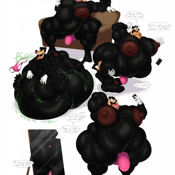 goofy (disney), pete (disney) (disney) created by bobthetanuki