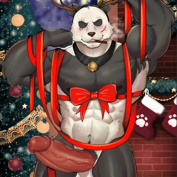 gouhin (beastars) (beastars, christmas) created by jirux