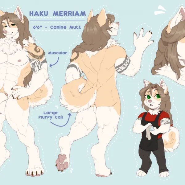haku (fluffymuttdog) created by crazybear