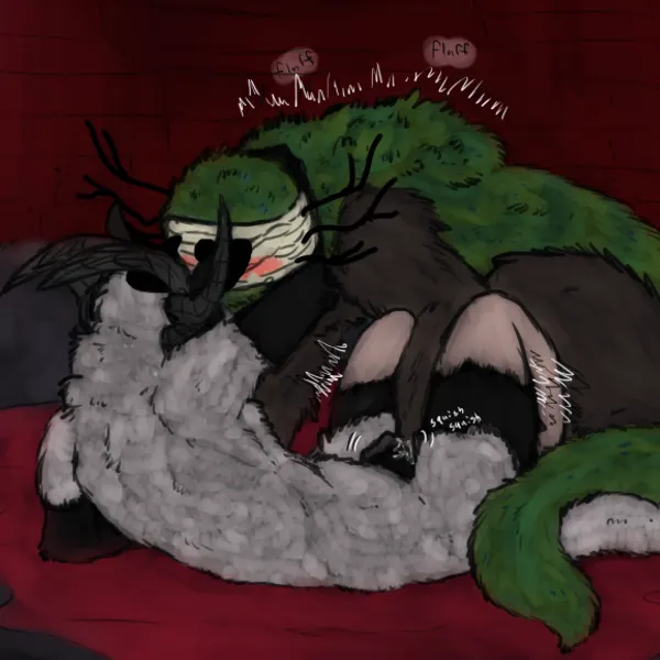 heket (cult of the lamb), lamb (cult of the lamb), leshy (cult of the lamb) (cult of the lamb, massive monster (studio)) created by welcometaco