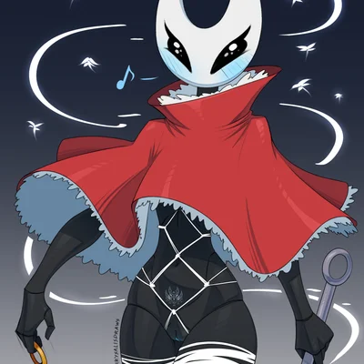 hornet (hollow knight) (hollow knight: silksong, hollow knight (franchise)) created by chrysalisdraws