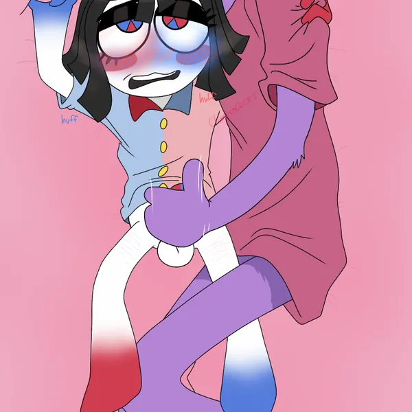 jax (tadc), pomni (tadc) (glitch productions, the amazing digital circus) created by chimeracocks