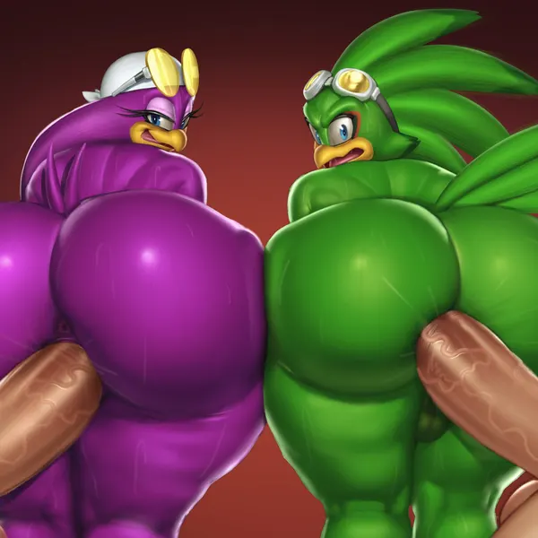 jet the hawk, wave the swallow (sega, sonic riders) created by blu rent