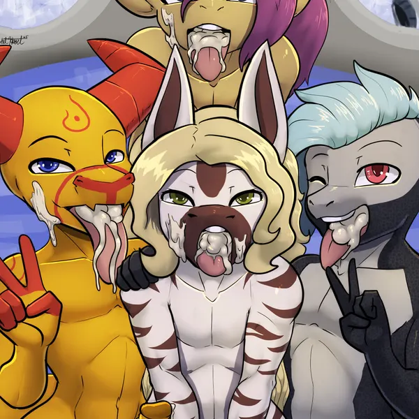 jovi (greatbritainbill), naughty salamonce, tusk (bleats) created by bear213, xino