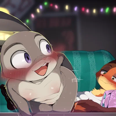 judy hopps, nick wilde (disney, zootopia) created by dagasi