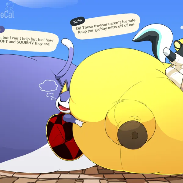 kicks (animal crossing), rover (animal crossing), tom nook (animal crossing) (animal crossing, nintendo) created by calorie