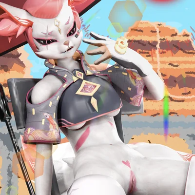 kimiko five-tails (epic games, fortnite) created by stikcs